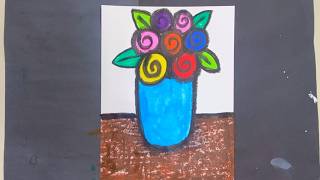 Flower Still Life - Kindergarten Art