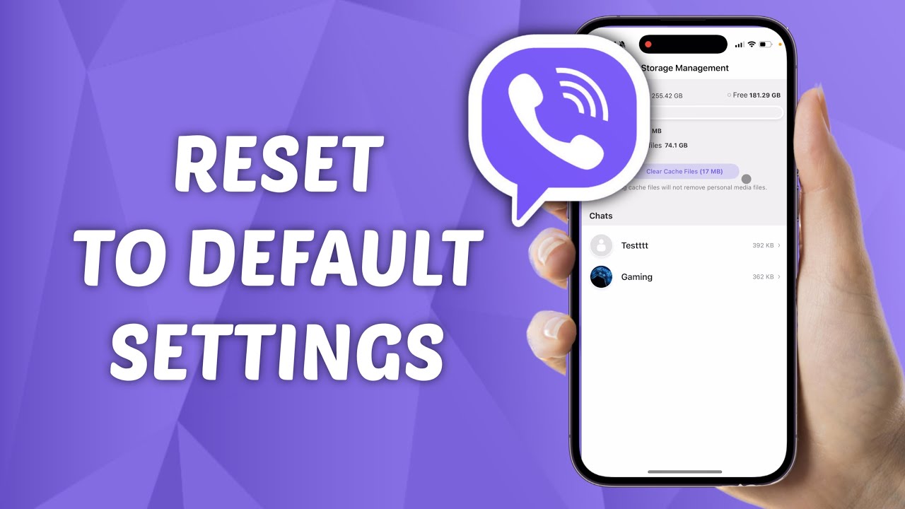 How to Reset Viber App to Default Settings