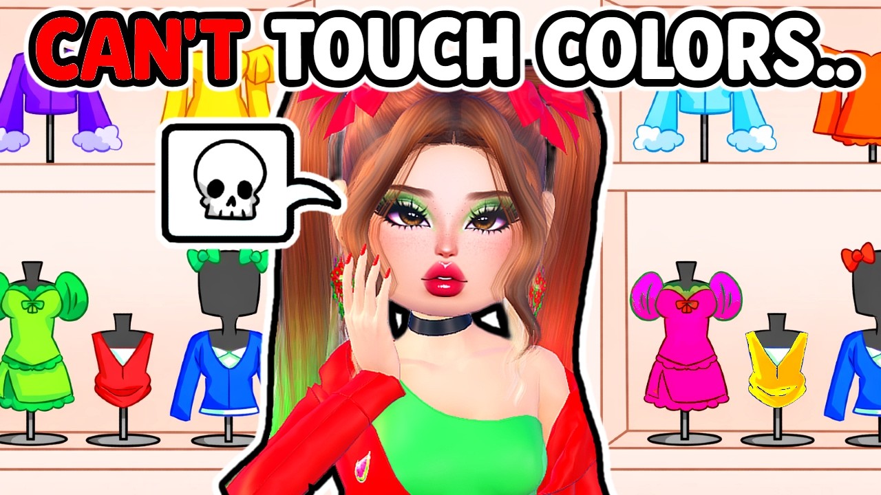 Dress to Impress But I Can't Touch COLORS..