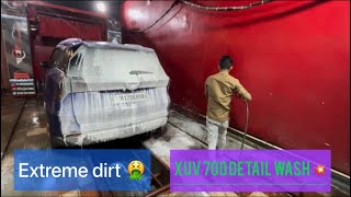 Xuv 700 detail wash | extreme dirt 🤮 | pampering the beast |