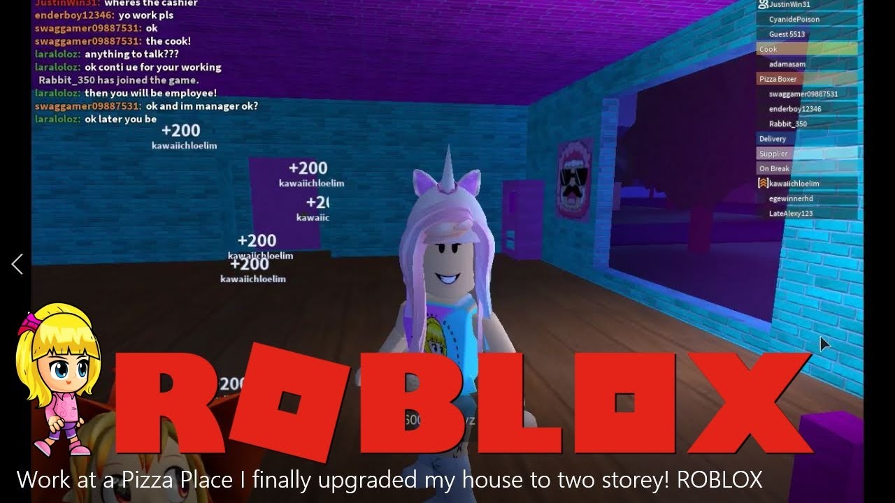 Chloe Tuber Roblox Work At A Pizza Place Gameplay I Finally