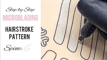 Microblading Hairstroke Pattern (Spine 6)
