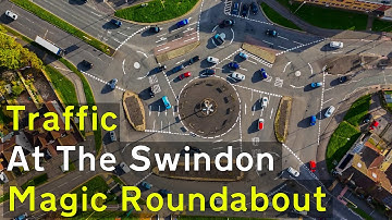 56 MINUTES of Traffic at the Swindon MAGIC ROUNDABOUT - Sleep, Relax, Meditate, Study, ASMR, BS