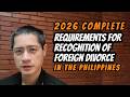 2026 Complete Requirements For Recognition Of Foreign Divorce In The Philippines 
