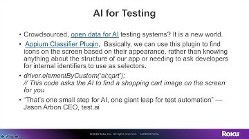 Sample test.ai Appium AI plugin