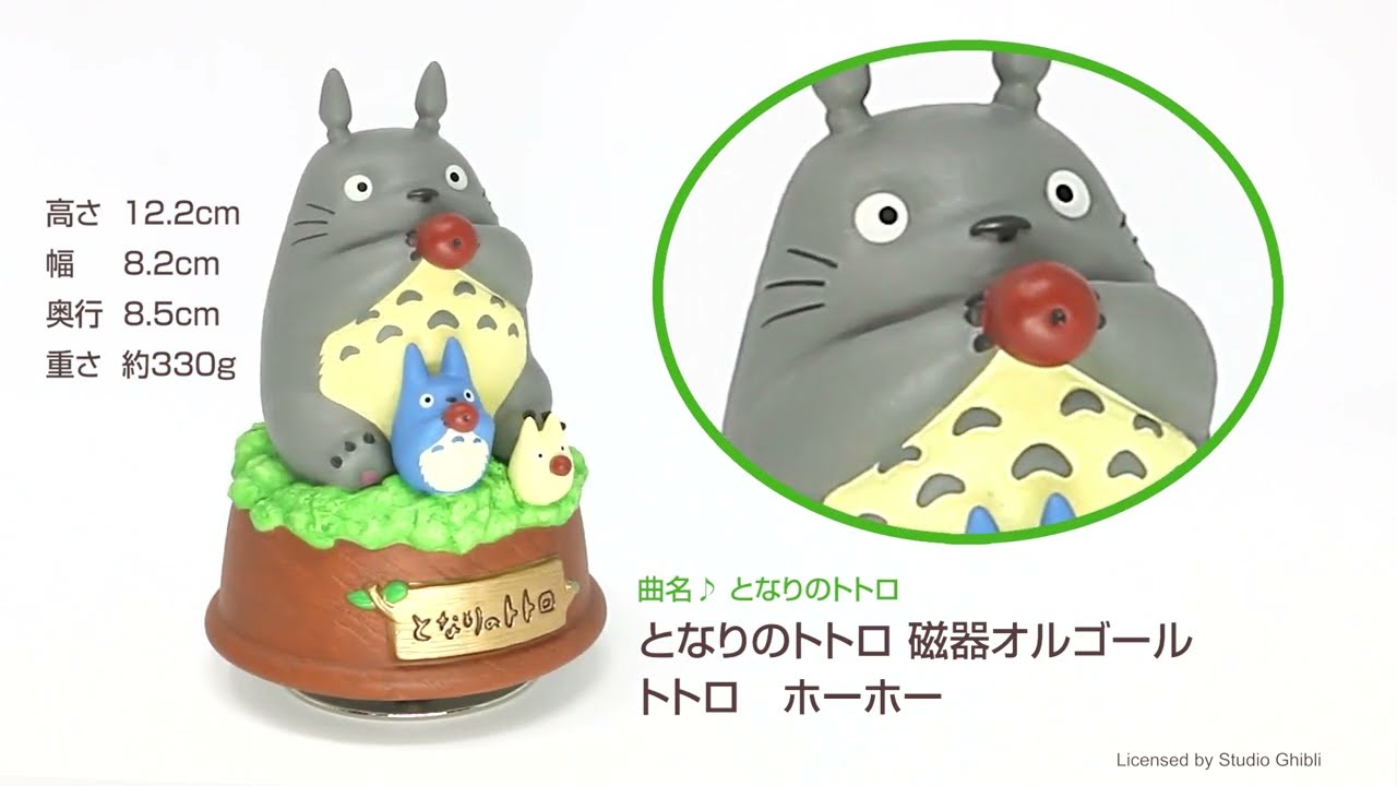 となりのトトロ 磁器オルゴール トトロ ホーホー|【ぬいぐるみの