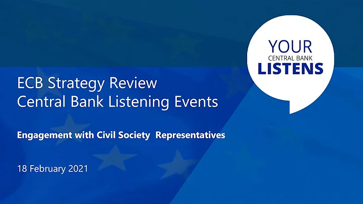 Central Bank Listening Event with Civil Society Representatives – ECB Strategy Review
