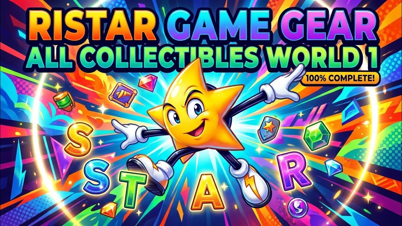 Ristar 1995 game gear all collectables world 1