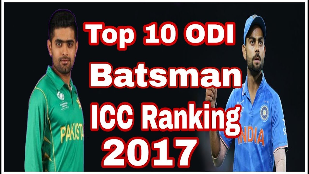 Top 10 ODI Batsman with ICC Ranking list 2017 - YouTube