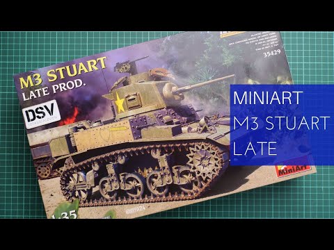 Video: MiniArt 35429 M3 Stuart Late Production – stavebnice s interiérem (1/35)