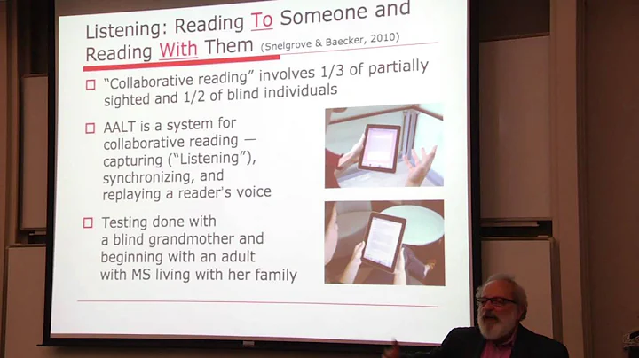 RI Seminar: Ronald Baecker: Technology in Support of Graceful Aging