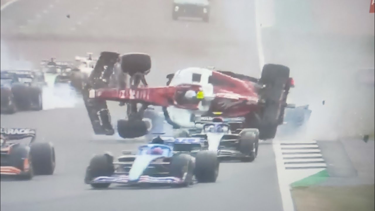 ZHOU CRASH SILVERSTONE GP 2022 YouTube