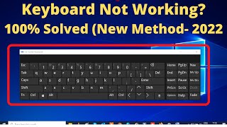 ✅100% Fixed - Keyboard Not Working in Windows 10 (3 New Methods - 2023)