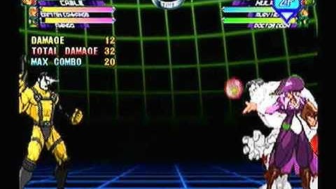 MvC2: Hulk 100% Combo (1 meter)