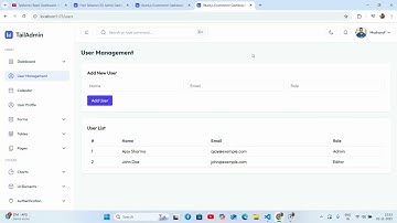 TailAdmin React Dashboard — Add User Management Page (Full Setup + Customization)