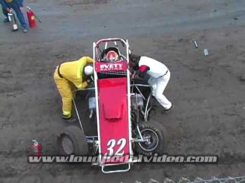 Jonathan Logan VRA/Bandit Sprint Car Flip