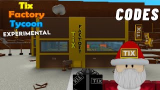 Codes Tix Factory Tycoon 2 0 Experimental Youtube - roblox tix factory tycoon codes