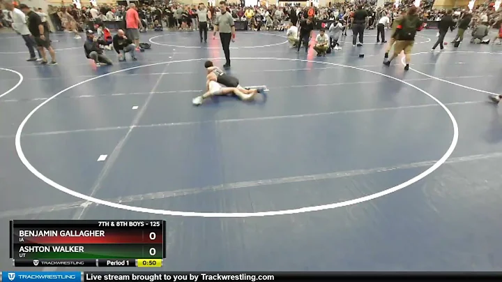 125 Lbs Champ. Round 1 - Benjamin Gallagher, IA Vs...