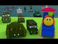 Боб Поезд | Посещение армейского лагеря | Learn Army Vehicles | Bob The Train Visit to the Army Camp