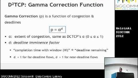 Deadline-Aware Datacenter TCP (D2TCP) - Balajee Vamanan