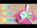 Diy paper basket  how to make paper basket  hamayl art and craft