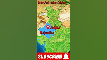 ❤️rajasthan India map animation ❤️#shorts #mapanimation #map #rajasthan #india
