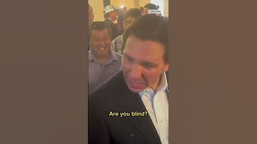 #RonDeSantis asks #reporter if they