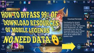 HOW TO BYPASS 99% DOWNLOAD RESOURCES OF MOBILE LEGENDS 2020 | NO NEED DATA screenshot 5