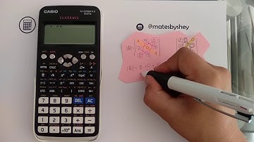 Determinante de una matriz con calculadora CASIO fx-570 SP o similares