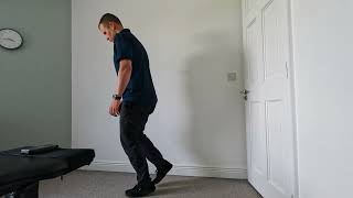 Heel hover staggered hinge