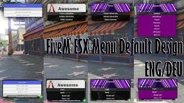 Gta V Fivem Esx Default Menu Design ENG/DEU
