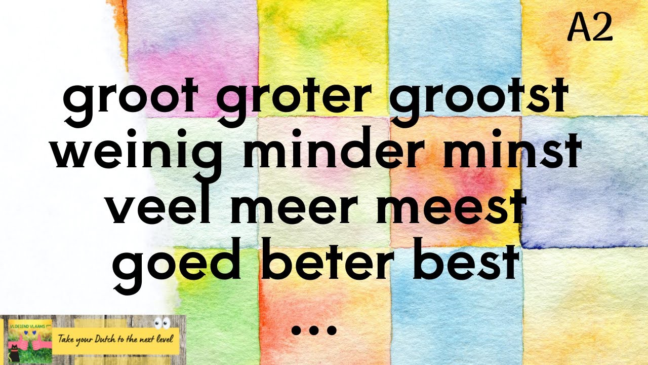💥 Groot groter grootst - Klein kleiner kleinst 💥 - YouTube