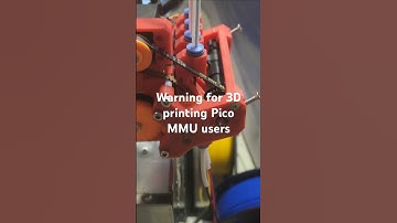 Warning for 3D printing Pico MMU users #diy3dprinter #picommu #3dprinting