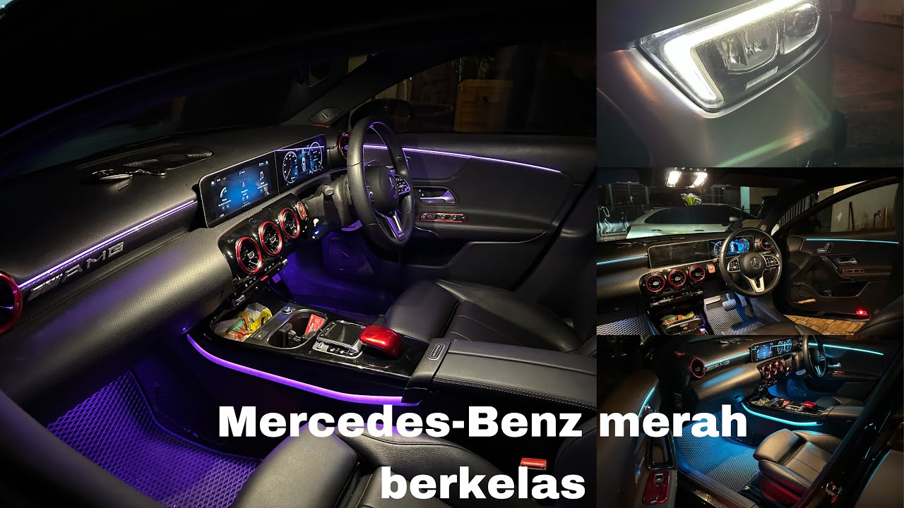 MercedesBenz A Class Ambient light kit YouTube