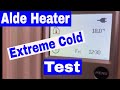 NuCamp T@B 400 Alde Heat Test in Extreme Cold Weather