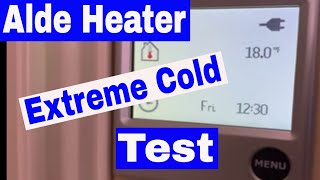 NuCamp T@B 400 Alde Heat Test in Extreme Cold Weather