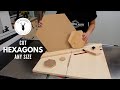 Hexagon cutting jig 20  cut a hexagon any size  adjustable table saw jig for cutting hexagons