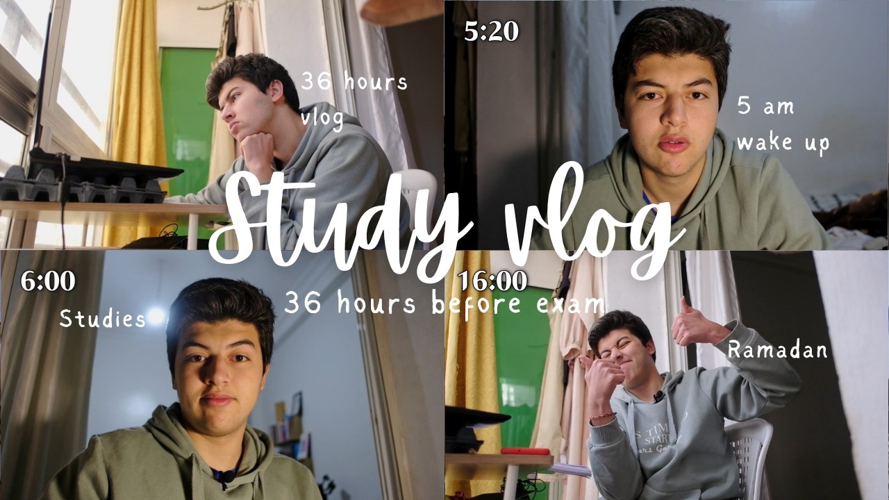STUDY VLOG - آخر 24 ساعة قبل امتحان في كلية الطب (FULL PRODUCTIVITY)