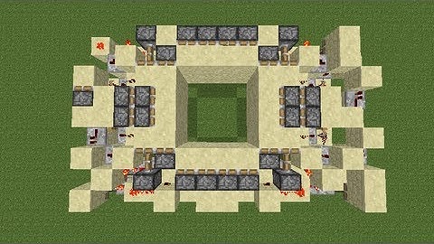 Minecraft showcase: Most compact 4x4 seamless trapdoor in minecraft!(15x9x3)