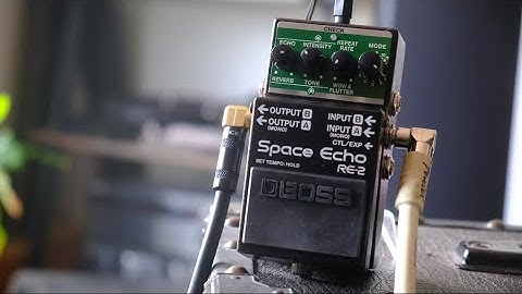 Boss RE-2 Space Echo - 11 Modes - Tap Tempo - quick demo