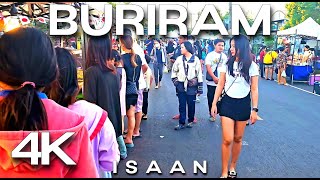 Welcome To Buriram! Isaan Vlog   Thailand Nightlife [4k]