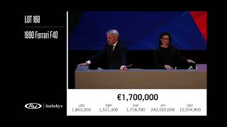 Ferrari F40 live auction at RM Sotheby’s Paris 2023