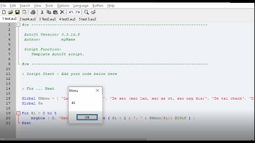 AutoIT - For Next - ConsoleWrite và đếm số ký tự