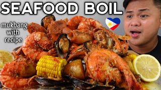 SEAFOOD BOIL | INDOOR COOKING | MUKBANG PHILIPPINES
