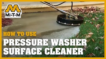 How to Use a Pressure Washer Surface Cleaner