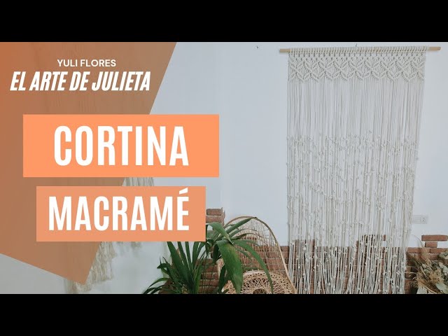 Mi proyecto del curso: Cortina Macramé de colores