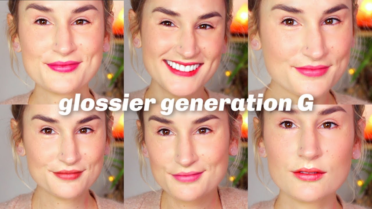 At give tilladelse måtte nikkel ALL 6 NEW GLOSSIER GENERATION G LIPSTICKS SWATCHED (with time stamps!) -  YouTube