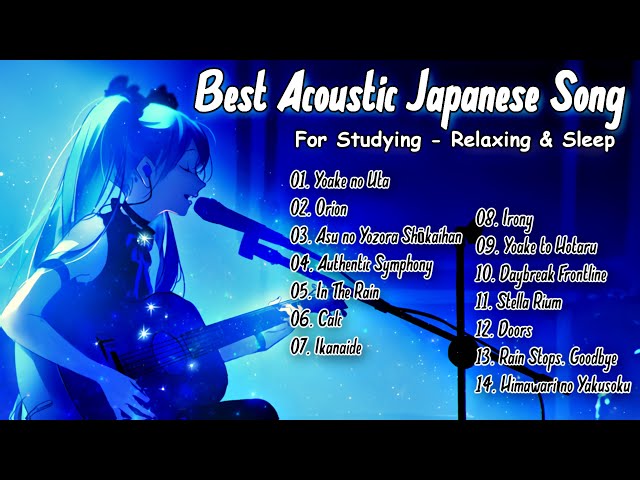 【1 Hour】Best Acoustic Japanese Songs 2023 - For Studying - Relaxing & Sleep class=