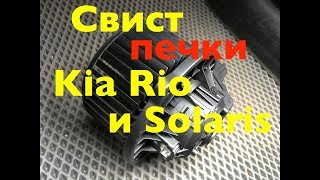 Исправляем свист печки на Solaris и Rio + профилактика