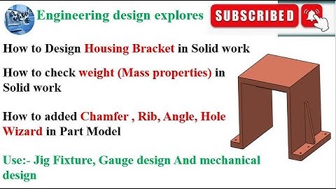Solidwork Housing Bracket tutorial | Industry level design | Jig Fixture | Receiver gauge Part model